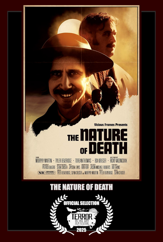 "When apark ranger crosses paths with a grieving hiker, he offers his help to scatter the hiker’s father’s ashes. As they venture deeper into the wilderness, the ranger’s true intentions begin to blur." THE NATURE OF DEATH - A Film by: Sean Cruser. Screening: October 18th, 2025!