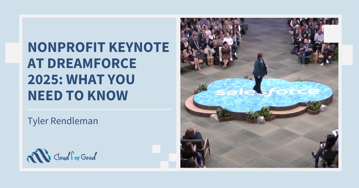 AI adoption in the hashtag#nonprofit sector has skyrocketed according to Salesforce — from 12% in 2024 to 54% in 2025. 🚀

At Dreamforce 2025, Salesforce unveiled how hashtag#Agentforce360 for Nonprofits is redefining the way organizations raise funds, manage programs, and scale