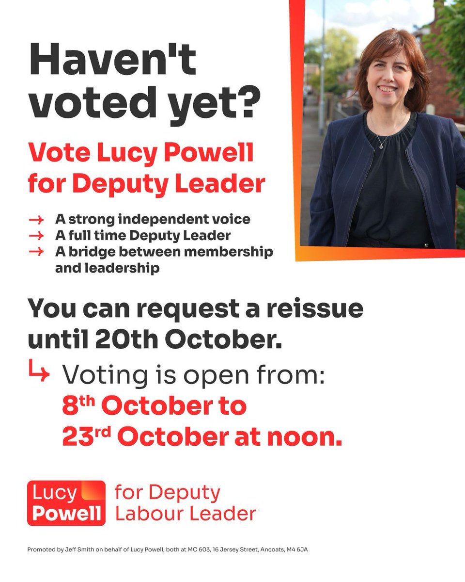 Lucy Powell MP tweet media