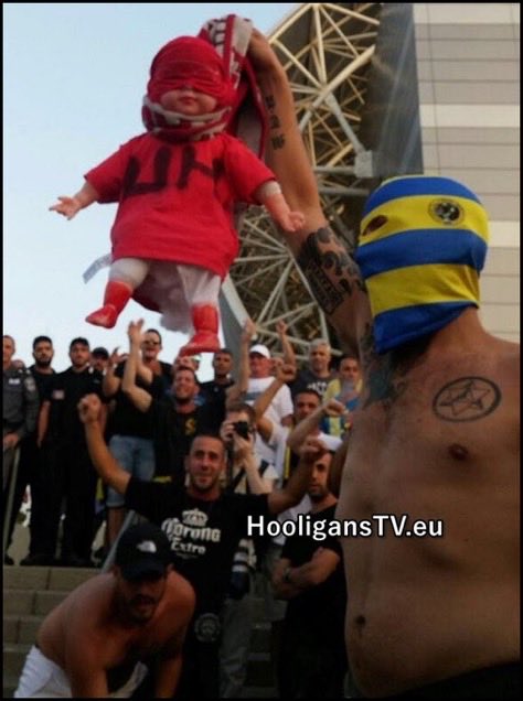 thatdayin1992's tweet image. Maccabi Tel Aviv fans: