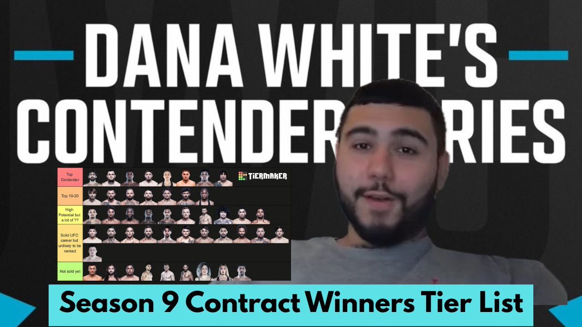 patdannamma's tweet image. Switched it up and tried something new for my latest video… a tier list!

I put all 46 #DWCS contract winners from this season into tiers of where I think they’ll fit into their UFC divisions! Show some love and check it out!

(Video in the thread below!) 👇