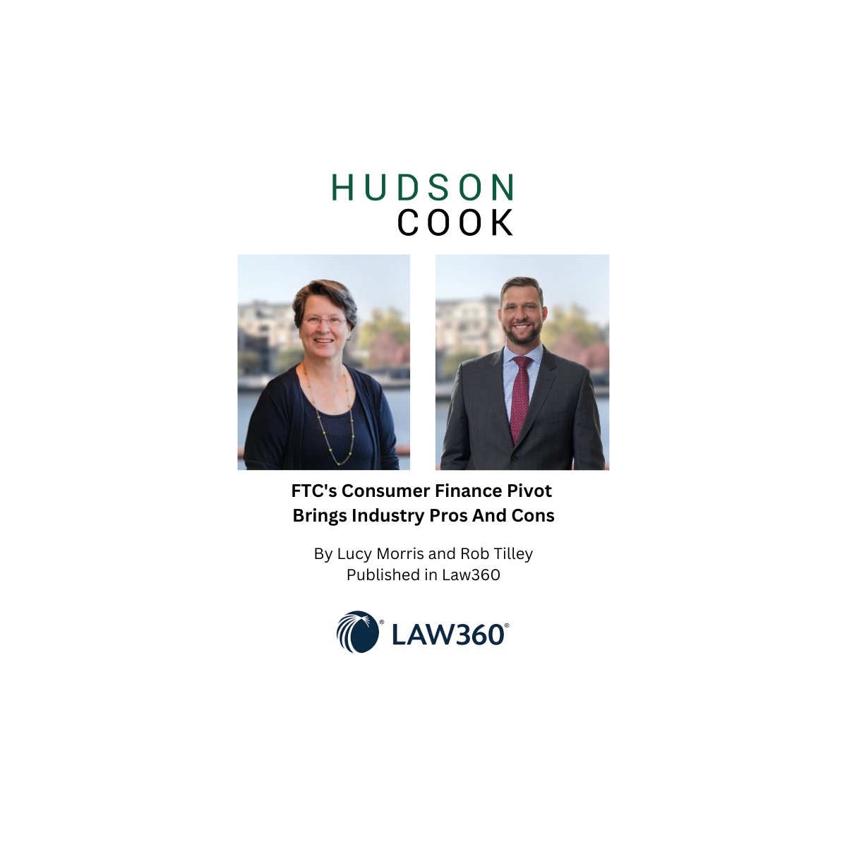 hudsoncookllp's tweet photo. In @Law360, @hudsoncookllp partners Lucy Morris and Rob Tilley explore the #FTC’s evolving role in consumer finance, the limits of its authority, and what companies should watch for next. Read more here: https://t.co/PCswYcCR9E
#ConsumerFinance #RegulatoryEnforcement #HudsonCook https://t.co/Q3CRvM84R2