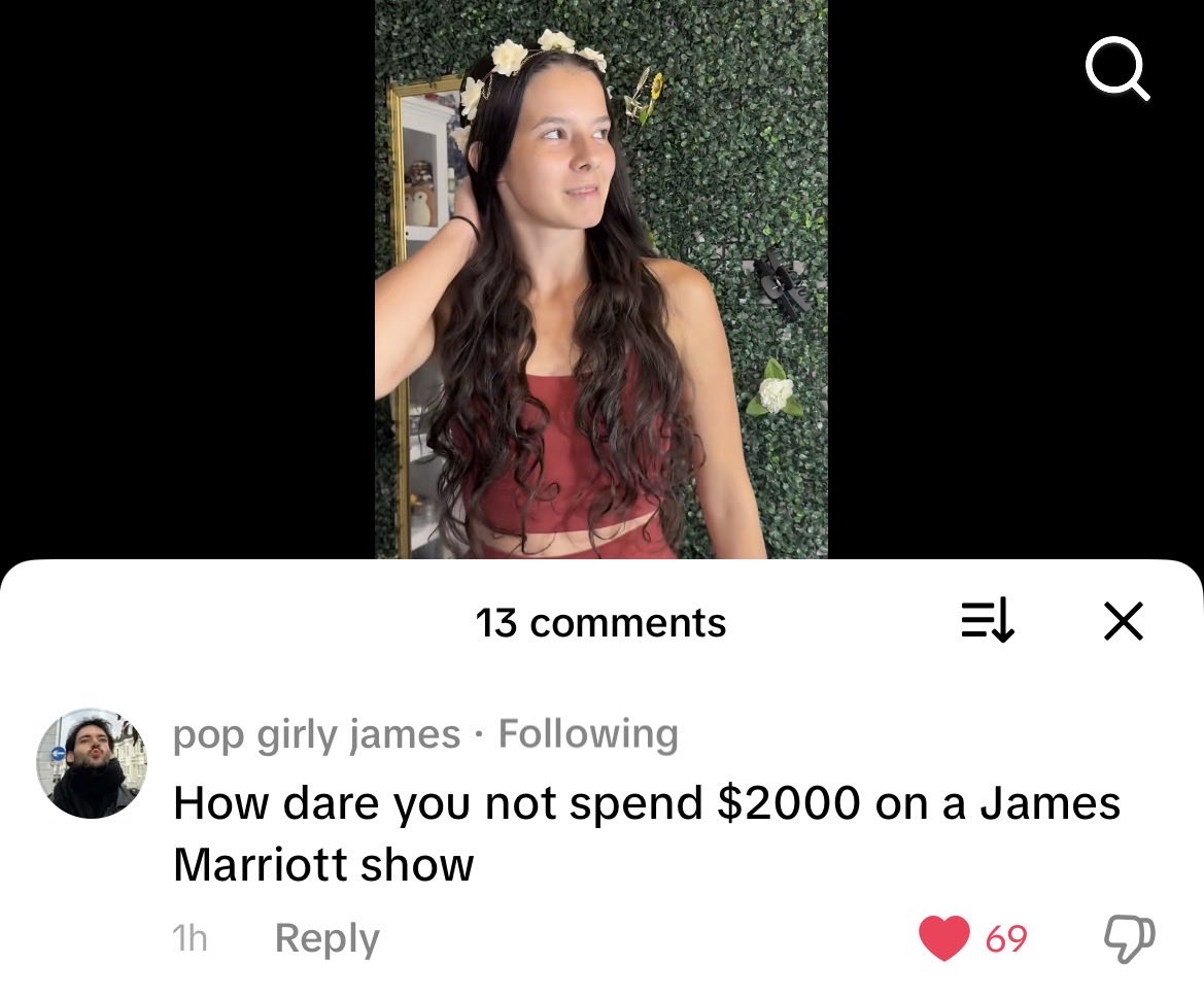 What freak would spend so much to see him live in a different country…that’s so weird…
