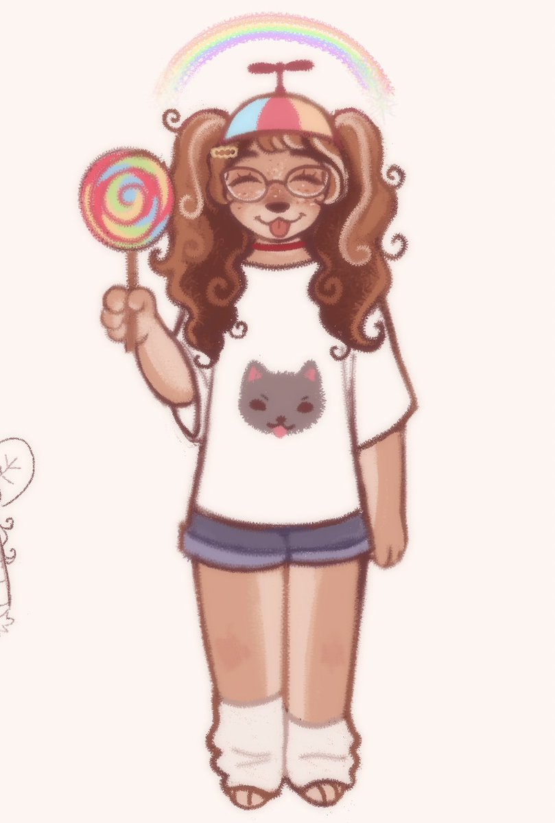 i was a little sad last night so i drew myself very jolly :3