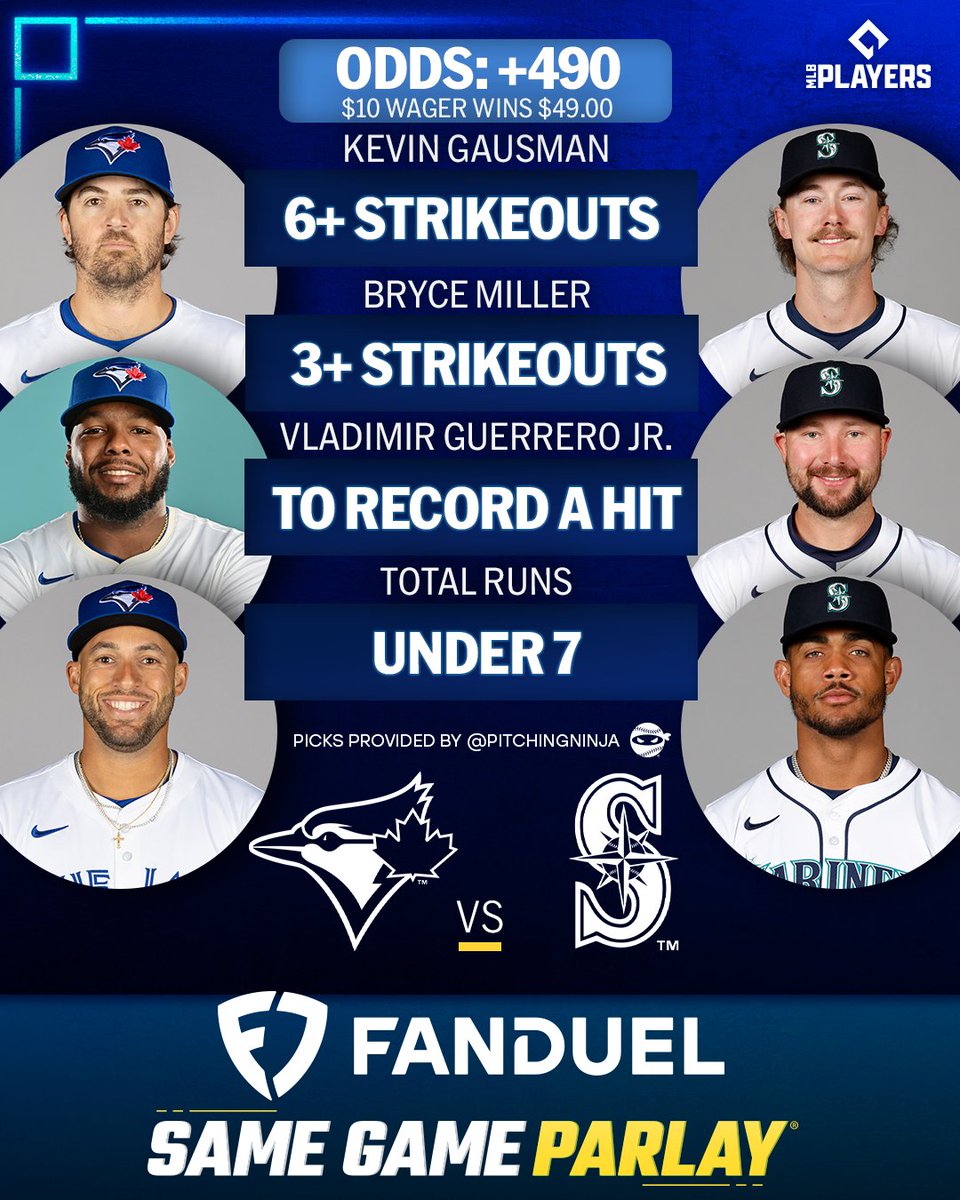 MLB Picks (@mlbpicks) on Twitter photo Kevin Gausman and Bryce Miller face off in #ALCS Game 5!
Odds via <a href="/FDSportsbook/">FanDuel Sportsbook</a>, Picks via <a href="/PitchingNinja/">Rob Friedman</a> Kevin Gausman and Bryce Miller face off in #ALCS Game 5!
Odds via <a href="/FDSportsbook/">FanDuel Sportsbook</a>, Picks via <a href="/PitchingNinja/">Rob Friedman</a>