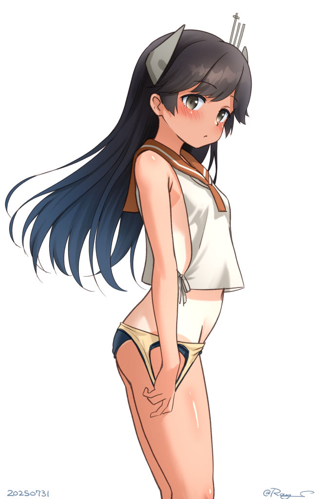 「こいついつもスク水下ろしてんな」|Ray.Sのイラスト