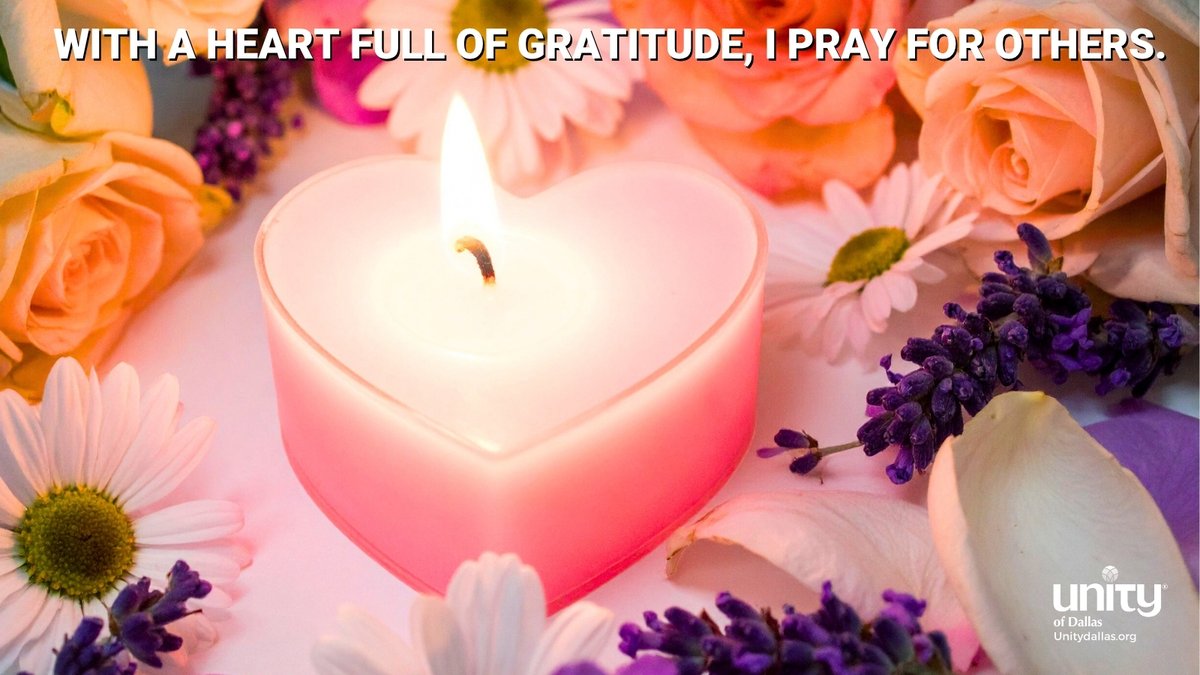 UnityDallas's tweet image. Pray for Others
“WITH A HEART FULL OF GRATITUDE, I PRAY FOR OTHERS.”– Dailyword.com
#DailyWord #Unity #UnityDallas #PrayforOthers