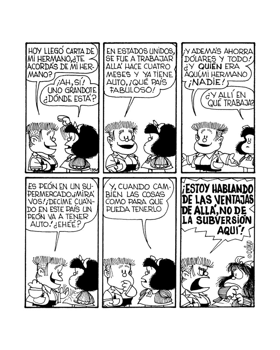 «Y, cuando cambien las cosas como para que pueda tenerlo». 🚗

#Mafalda #Quino