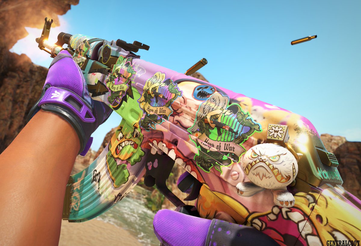 Waited over a year to finally get this in my inventory 🥹

AK B The Monster - 4x Harp of War Holo's