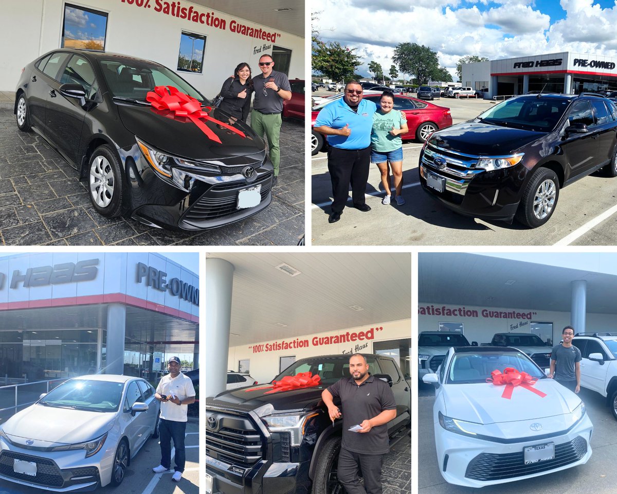 fredhaastoyota's tweet image. Happy Friday! A heartfelt thanks to our customers who keep us rolling. 🚙💛 We appreciate you! Katiuska A S, Lastenis C P, Linda M L, Lorraine M, Monica H, Norma R, Oren C M, Rubi E, Sostenes F, and Troy R! #HappyCustomers #Houston #SpringTX