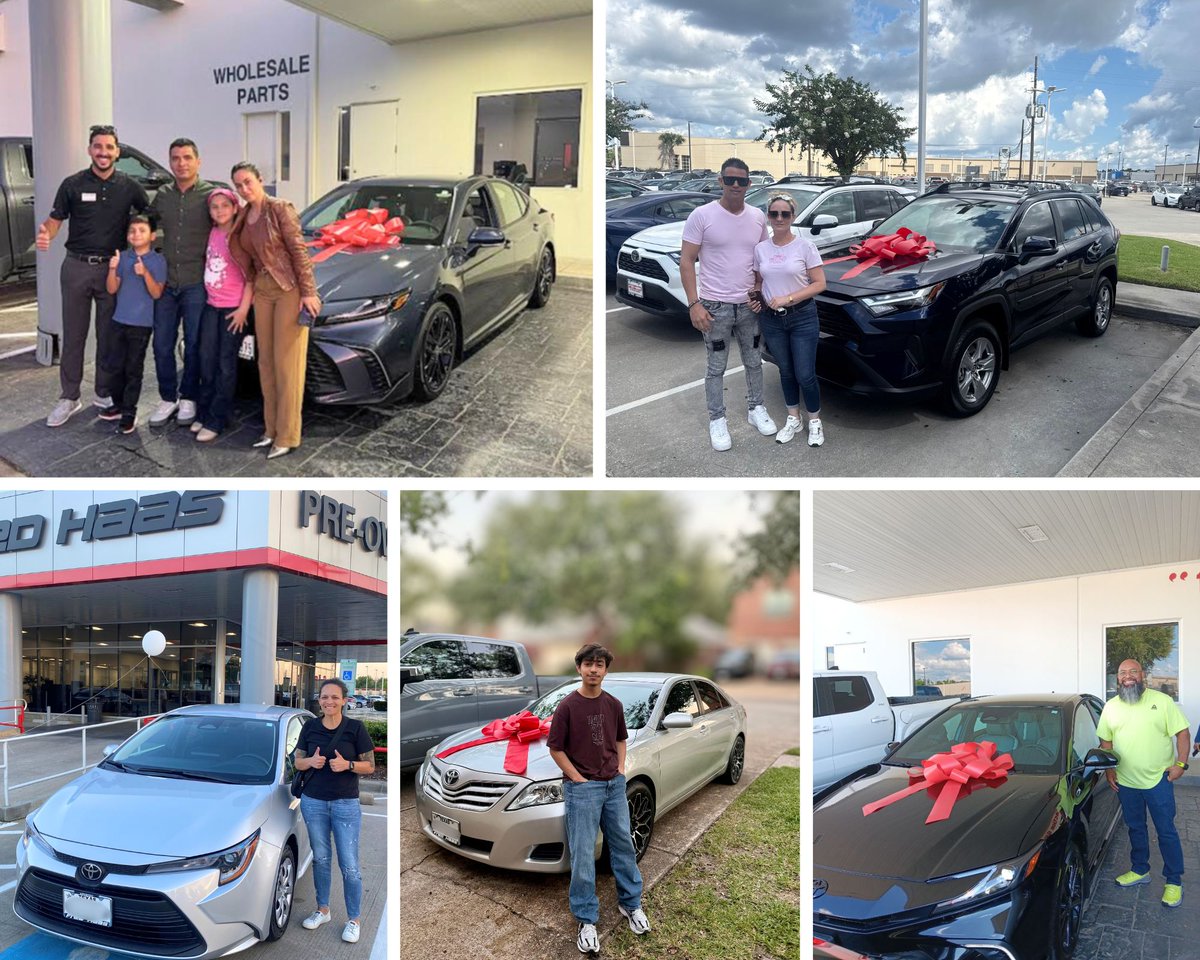 fredhaastoyota's tweet image. Happy Friday! A heartfelt thanks to our customers who keep us rolling. 🚙💛 We appreciate you! Katiuska A S, Lastenis C P, Linda M L, Lorraine M, Monica H, Norma R, Oren C M, Rubi E, Sostenes F, and Troy R! #HappyCustomers #Houston #SpringTX