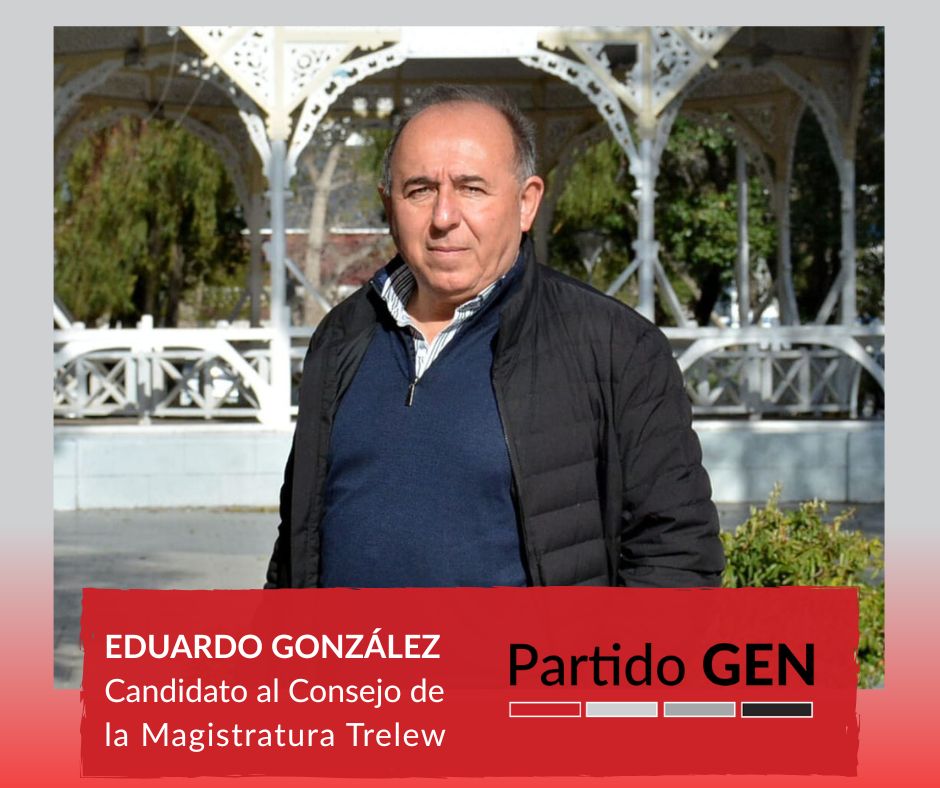 El candidato a consejero de la Magistratura por el GEN en la circunscripción Trelew, Eduardo González, dialogó con FM EL CHUBUT sobre sus propuestas de cara a las elecciones del próximo domingo 26 de octubre. VER NOTA COMPLETA Diario El Chubut digital  n9.cl/zv02m