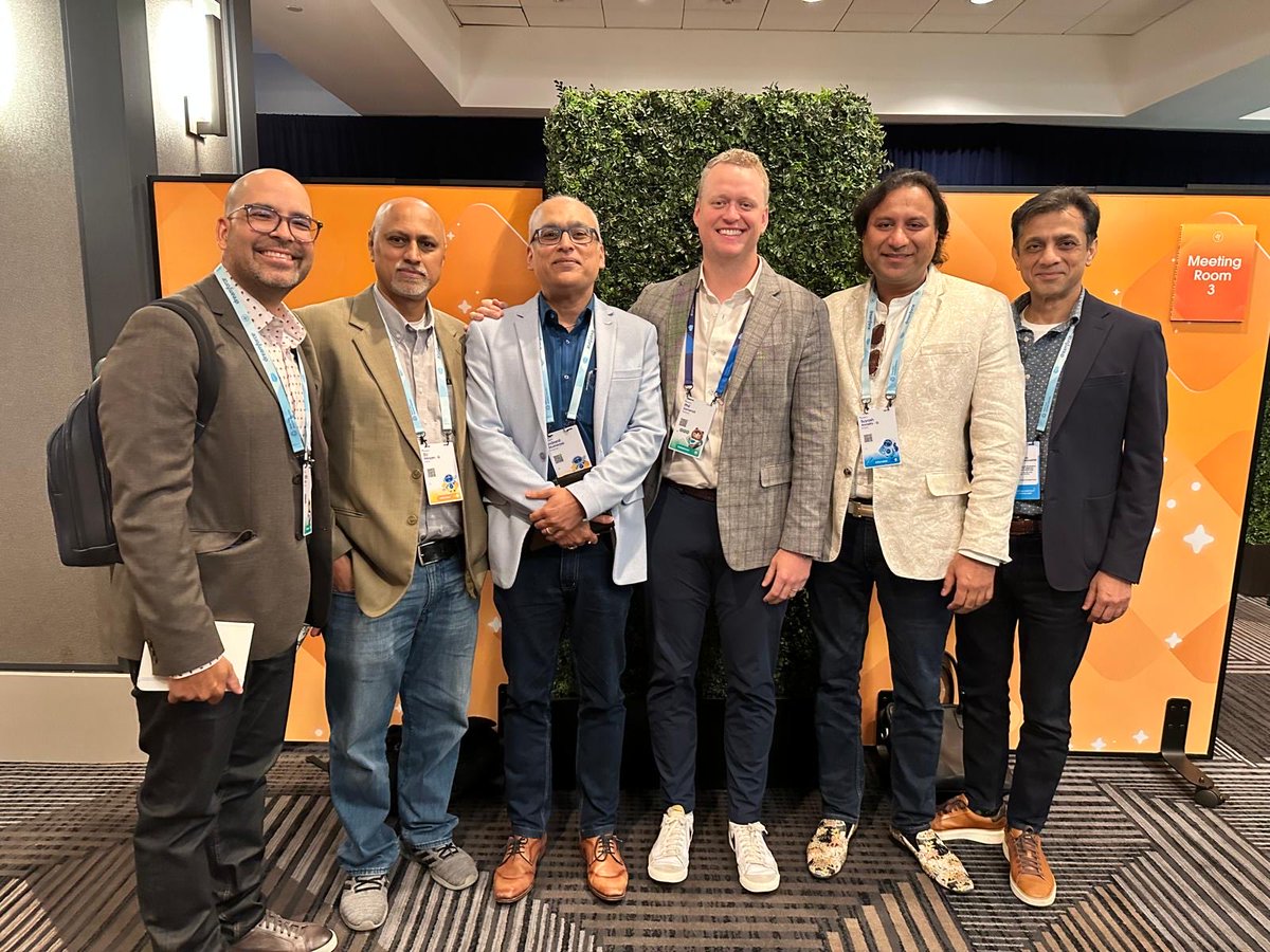 InfosysEvents's tweet image. Indranil, Suyash, Deepak and DJ from Infosys met with Christian from Salesforce.
This meet further strengthened and solidified the strategic partnership between Infosys and Salesforce.
#DF25 #InfyatDF25 #InfosysSalesforceServices #Infosys #Dreamforce2025 #Salesforce #Alliance