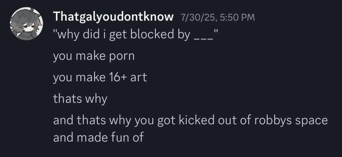 c0mb1etyFPE's tweet image. this guy was the only one who cared about that miss circle tweet I made #goodriddance