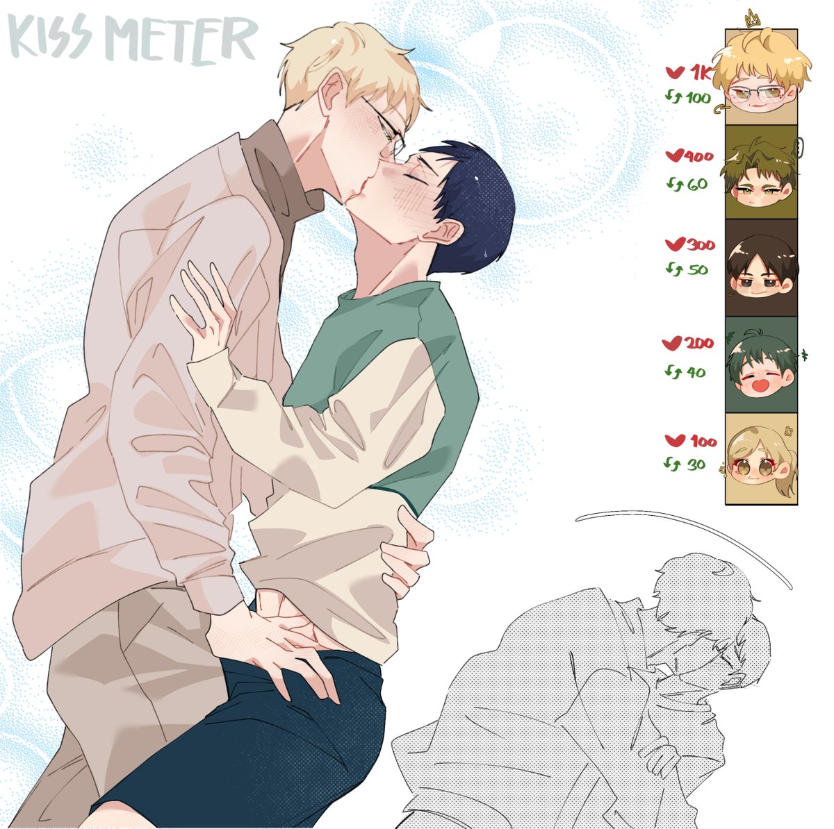 tsukikagelily's tweet image. oh, they're going places (the bedroom) 😏😏 #tsukikage #tkkg #tsukishimakei #kageyamatobio