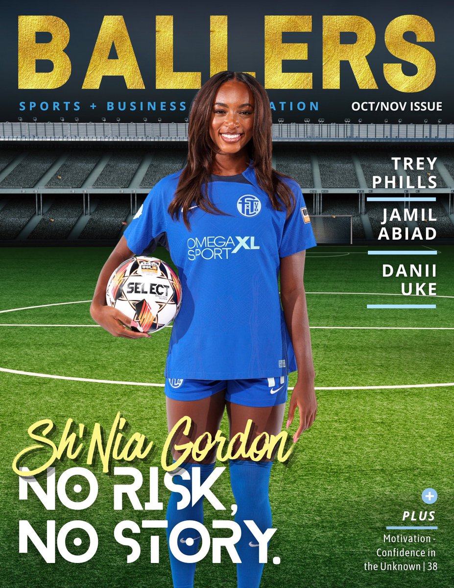 OUT NOW!! Sh’Nia Gordon graces the cover of our #BallersMagazine October/November Issue ⚽️🌟🏟️

Read more and order your print copy of the edition here: theballersmagazine.com

<a href="/iamshniaa/">Sh'nia Gordon</a> @tphillss <a href="/jamil_abiad/">Jamil Abiad</a> #DaniiUke 

📸: <a href="/FTLUTD/">Fort Lauderdale United FC</a> 

#TheBallersMagazine
