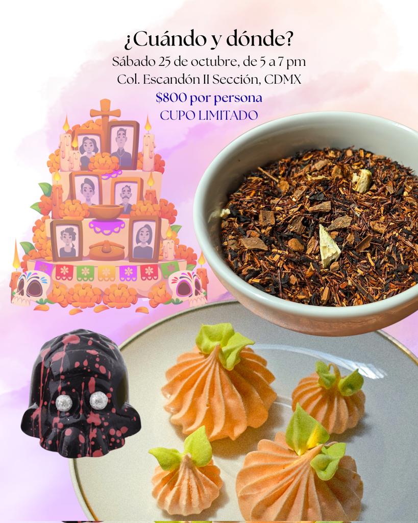 🏵En México, celebramos la vida a través de la memoria y el sabor. Este #DíadeMuertos, te invito a un encuentro emotivo para celebrarlo junt@s a través de un maridaje sensorial que toca el corazón de nuestras tradiciones ¡con #té en distintos formatos! CUPO LIMITADO