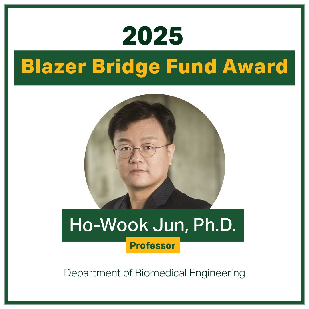 UAB Biomedical Engineering (@uabbme) on Twitter photo Congrats to Ho-Wook Jun, Ph.D., on receiving a 2025 Blazer Bridge Fund award for his project Triosteo Matrix! In collaboration with Dr. Cheon <a href="/UABSOD/">UAB School of Dentistry</a>, which advances bone regeneration through innovative biomaterial design. 🦴 @uabheersink 
Read more: uab.edu/innovation/new… Congrats to Ho-Wook Jun, Ph.D., on receiving a 2025 Blazer Bridge Fund award for his project Triosteo Matrix! In collaboration with Dr. Cheon <a href="/UABSOD/">UAB School of Dentistry</a>, which advances bone regeneration through innovative biomaterial design. 🦴 @uabheersink 
Read more: uab.edu/innovation/new…