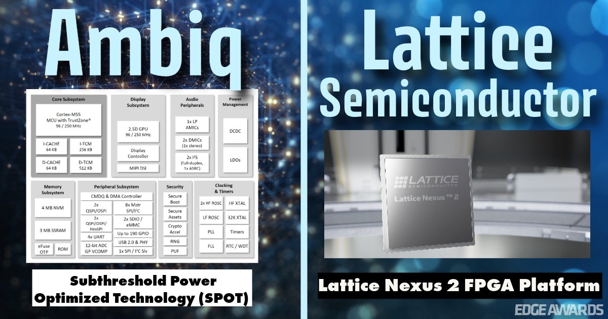 MachineDesign's tweet image. We’ve tallied the votes and the winners &amp;amp; honorees are in! These #Computing products have come to the forefront of innovation. #EDGEAwards winner: Opdenhoff Technologie GmbH&apos;s OPDPRO .CARE. Honorees: @Ambiq_AI and @latticesemi.
bit.ly/3I4lWcA