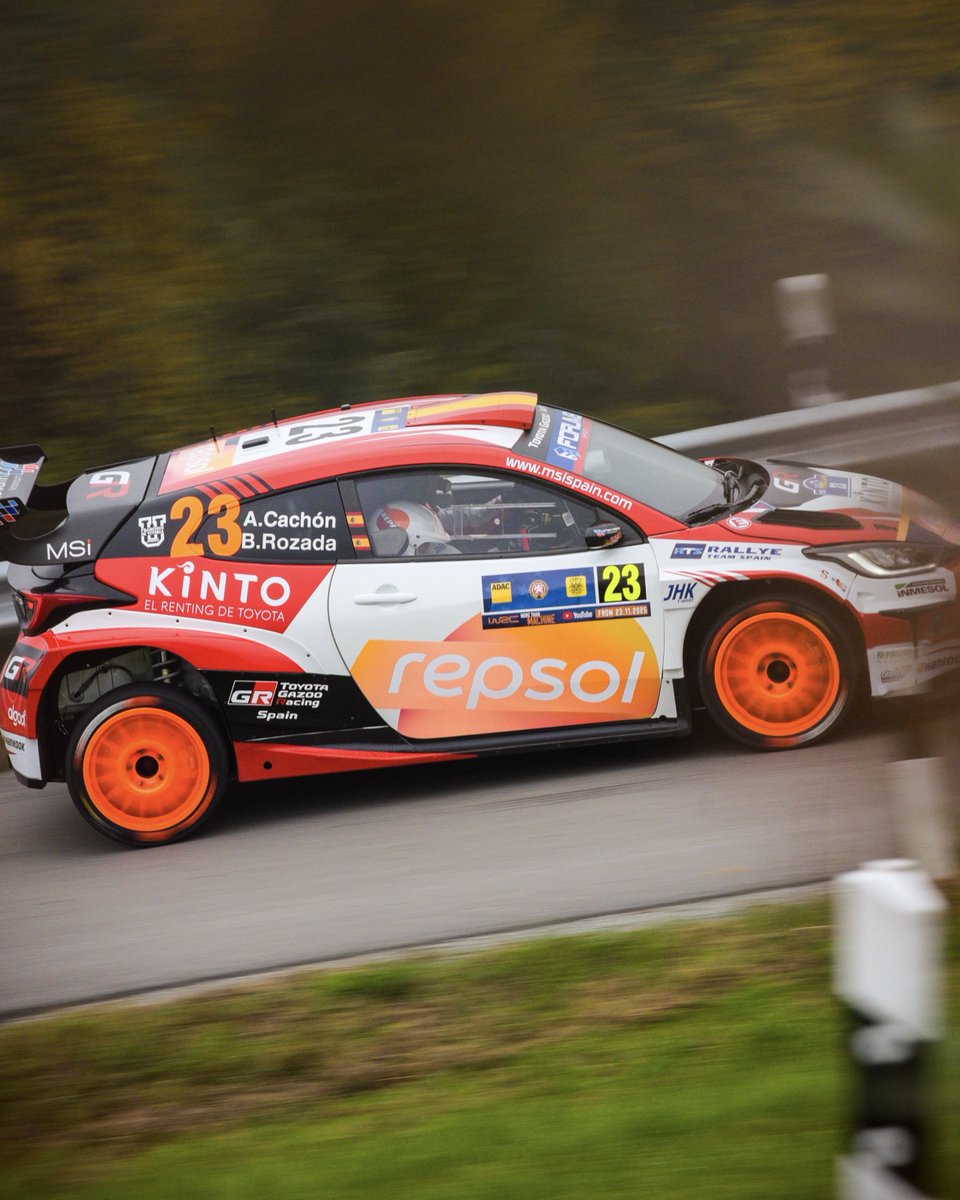 #GRYarisRally2 1-2 after Friday with Oliver Solberg 🇸🇪 the lead Rally2 driver and Alejandro Cachón 🇪🇸 on top of WRC2! 🙌

#ToyotaGAZOORacing #WRC #CentralEuropeanRally