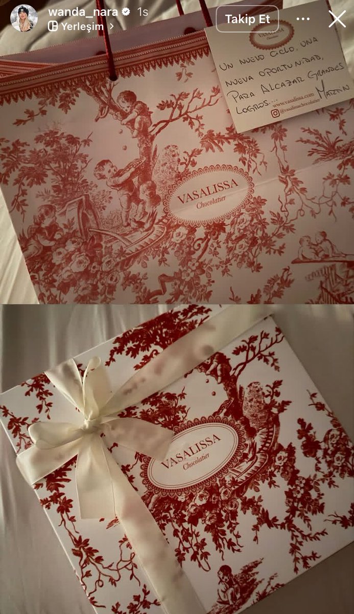 Después de que La China publicara las flores que le regaló Mauro, la obsesiva Wanda también mostró los chocolates que le regaló su nuevo novio 😆 Compite con el papelón que hizo en el Día de la Madre.