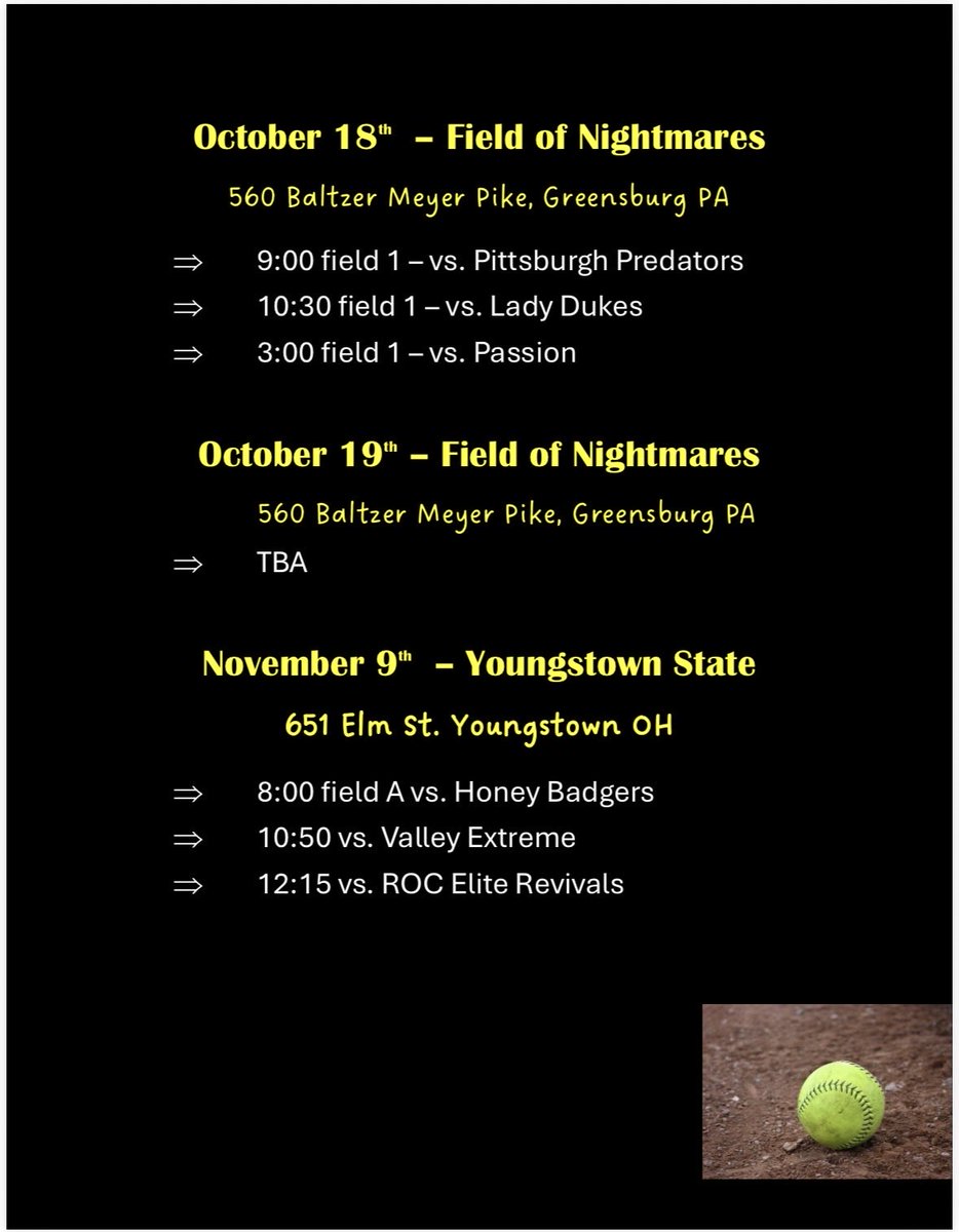avabonacci's tweet photo. Here is my fall schedule and times for upcoming tournaments! https://t.co/7CPhs17kmj