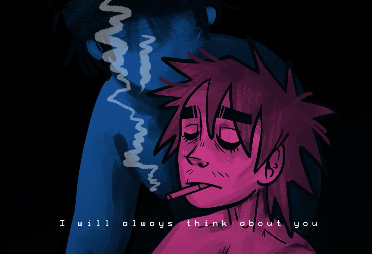 bruhvies's tweet photo. something something 2doc tv girl now now wip #gorillaz https://t.co/yXIIdxfjRU