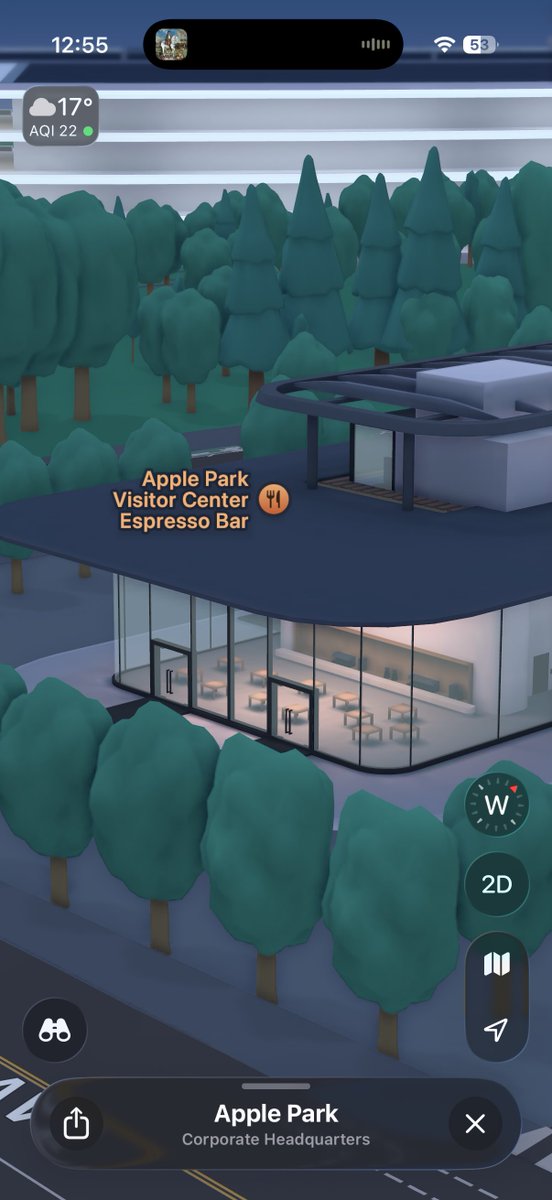 app_settings's tweet photo. it’s actually kinda insane how detailed Apple Maps is lol, especially Apple Park

you can even look INSIDE the Steve Jobs theatre’s underground room what https://t.co/3JqkWaPD8u
