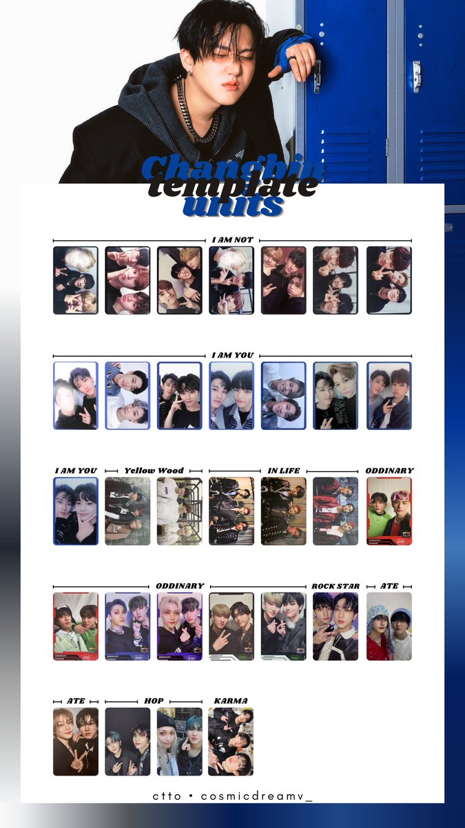 cosmicdreamv_'s tweet photo. Stray Kids UNITS wishlist | template album photocards

Updated to Karma V.1

HD🔗https://t.co/FaredlWjSp

Bangchan Lee Know Changbin Hyunjin

#StrayKids #StrayKidsComeback #BangChan #LeeKnow #Changbin #Hyunjin https://t.co/kB9kC2iWhv