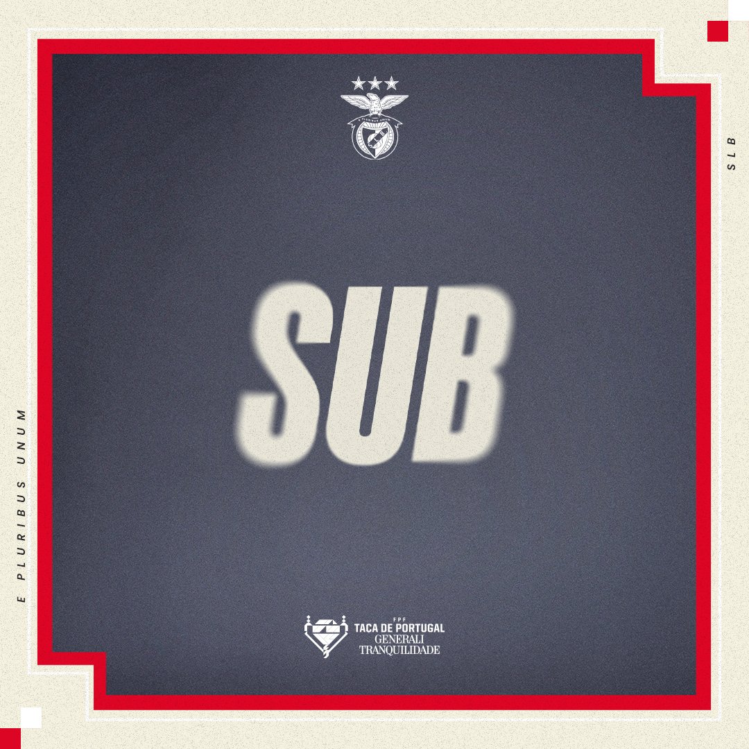 SLBenfica's tweet photo. 🔄 [90'] Substituição:

➡️ Sudakov
⬅️ João Veloso

➡️ Aursnes
⬅️ Ivan Lima

#GDCSLB | #TaçadePortugal https://t.co/eUSnxLtFcl
