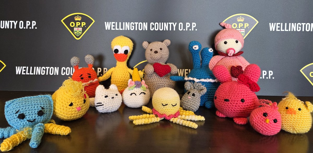 OPP_WR's tweet photo. #WellingtonOPP is proud to announce our 'Soft Hearts Initiative' to support children who experience traumatic events. 

We believe that when a child experiences a traumatic event, receiving a handmade crochet plushie, crafted with care, can offer a sense of comfort and hope. Each plushie represents a personal gesture of kindness from the community, helping children begin their journey towards healing.

Donation Guidelines:

• They must be handmade 
• They must be new 
• They must not contain small parts that could pose a choking hazard 
• We cannot accept used or gently used plushies 
• They must not have any monetary value

(See attached photo as reference)

We are incredibly grateful for the ongoing generosity and compassion shown by our local communities in Wellington County. We look forward to working together once again through the Soft Hearts Initiative to bring comfort to children when they need it most.

Donations can be dropped off at the front desk of any Wellington County OPP detachment.

@wellingtncounty ^mrb