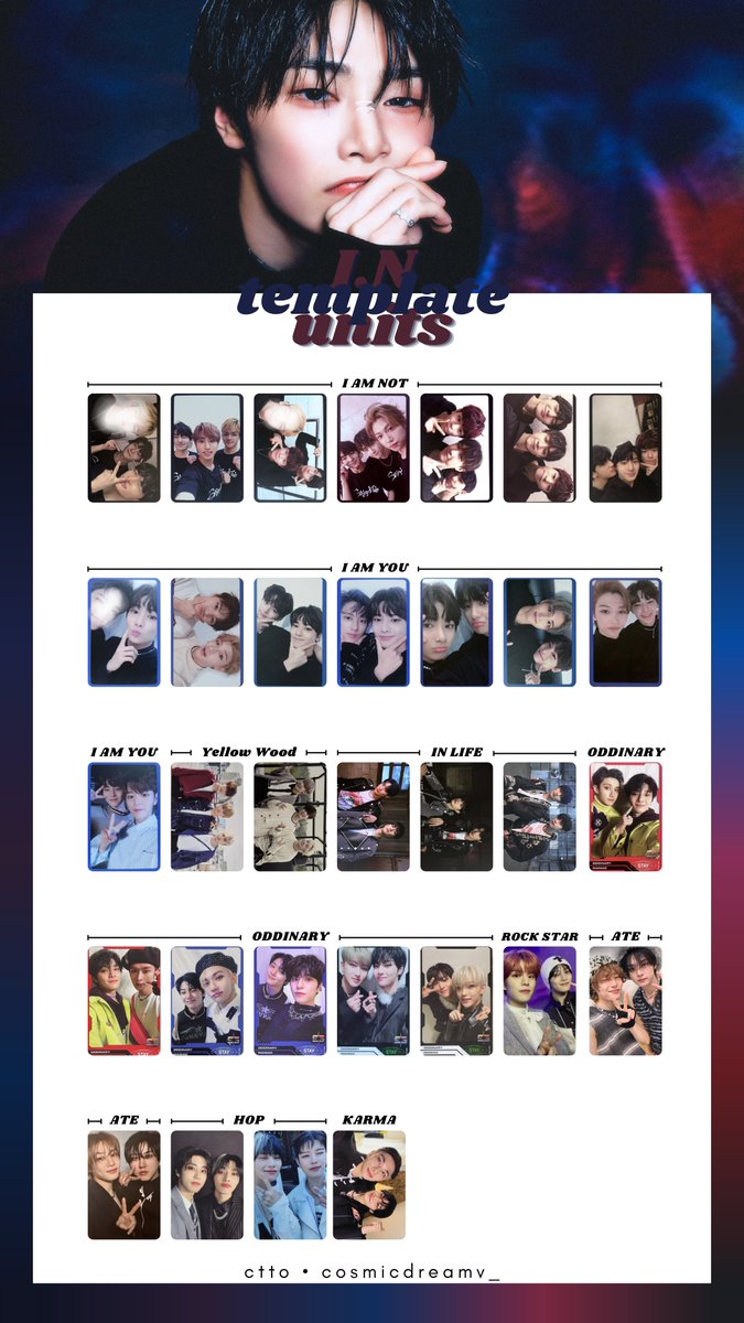 cosmicdreamv_'s tweet photo. Stray Kids UNITS wishlist | template album photocards    

Updated to Karma V.2

HD🔗https://t.co/FaredlVM2R

Han Felix Seungmin I.N

#StrayKids #StrayKids_dominATE #StrayKidsComeback #jisung #felix #Seungmin #Jeongin https://t.co/g3VKmQCdxF