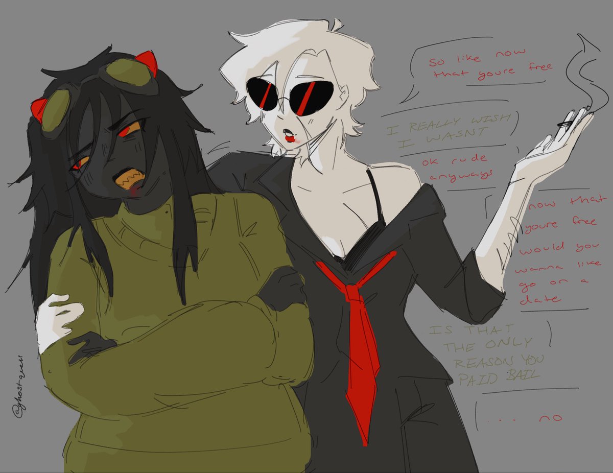 ghostquelled's tweet image. this is so bad whatever go my strange #davekat yuri