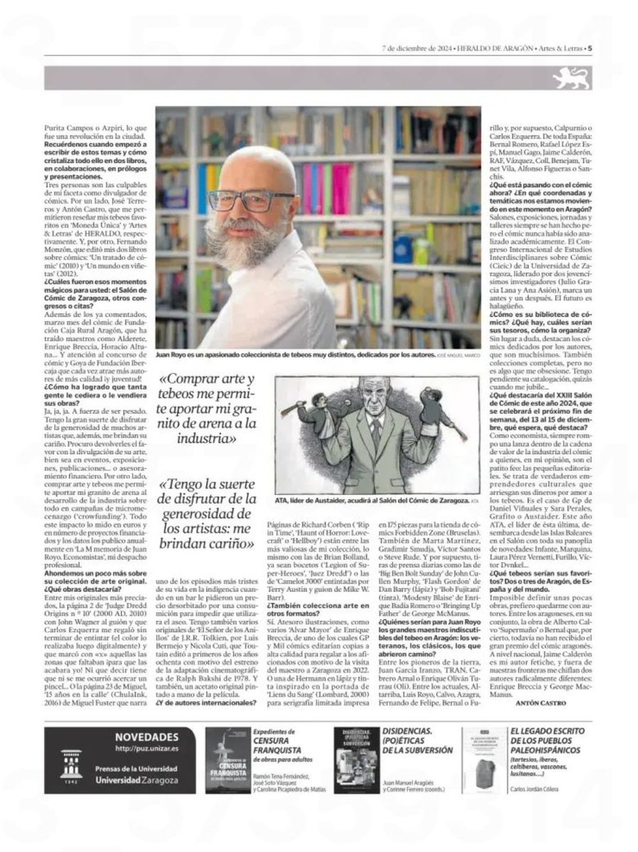 juanroyoabenia's tweet image. "El cómic es imagen y texto, una pulsión irresistible y, sobre todo, un estilo de vida" @heraldoes
heraldo.es/noticias/ocio-…
