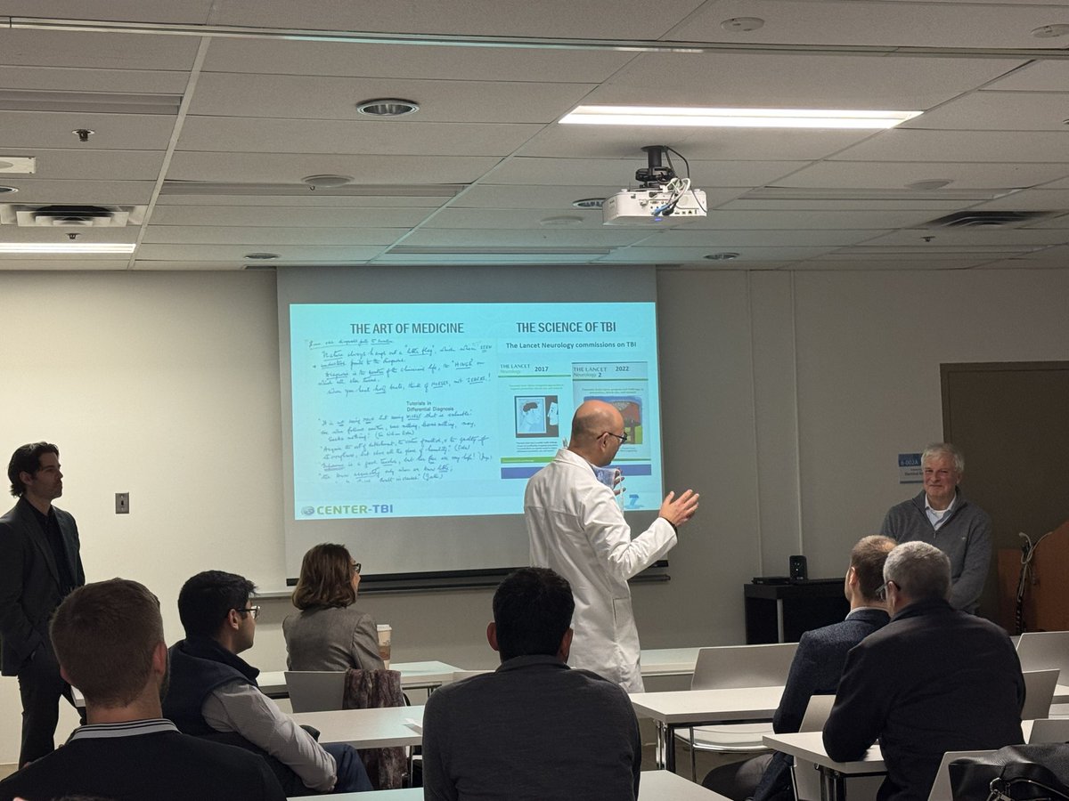 SMH_NSSresearch's tweet image. Honoured to host Dr. Andrew Maas  at our Neurosurgery Traumatic Brain Injury Symposium at St. Michael’s Hospital. His insightful presentation on TBI was truly inspiring! @UnityHealthTO @UofTNeuroSurge