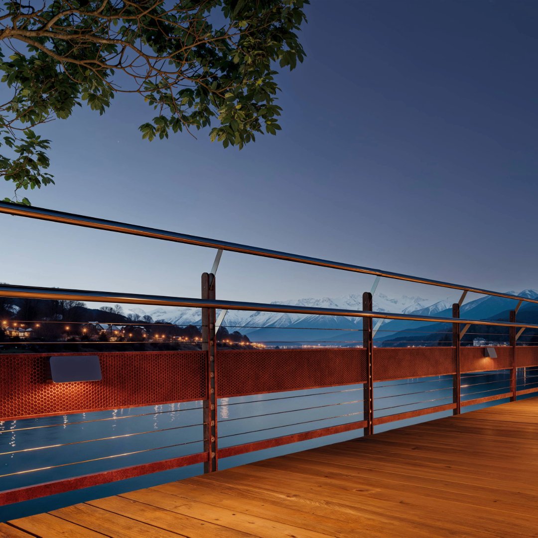 Hydrel outdoor fixtures deliver exceptional performance in any weather, any location. Discover luminaires built for durability &amp; seamless integration—engineered to elevate pedestrian bridges everywhere. #Hydrel #BridgeLighting #LightingInnovation #lightingdesigner #LightingDesign