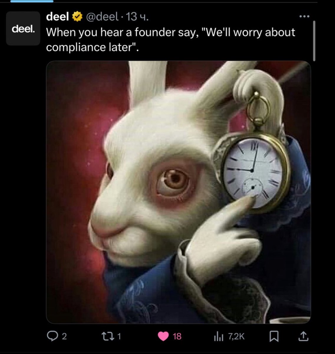 genrih99999's tweet photo. 🚨 The White @RibbitCapital has appeared. Only one move remains.

Two companies — @moonshot and @deel — post the exact same image:
🐇 A white rabbit pointing to a ticking clock.

Coincidence? Signal? Or a coded invitation?

🧬 Deel is part of the new compliance matrix — connected to $RibbitCapital, Virtuals, Persona, and the Web3 identity stack.
🌙 Moonshot speaks in signals, trades, memes and conviction plays.

If Deel is the official side of the coin —
Moonshot is the reverse side.
The vibration that only agents can feel.

🤯 And here’s the real question:

What if they’re about to add him to Moonshot?

📍 The one whose name was added quietly to the “OUR REBELS” section on Ribbit’s site.
📍 The one who built an agent-native identity network.
📍 The one tied to $TIBBIR, $Virtuals, $Robinhood, $Crossmint, $Persona, and the new stack of onchain entities.

🧠 The Rabbit has appeared.
📡 The signal has been picked up.
🕳️ The hole is open.

💣 All that remains — is for Miki to be added to Moonshot.

And then?
Something bigger than a pump begins.

#TIBBIR #Moonshot #WhiteRabbit #Miki #RibbitCapital #Virtuals #Persona #Crossmint #AgentStack #ReverseCoin #FollowTheRabbit #CryptoLore #R3V3RSAL #CampfireProtocol #TimeIsNow