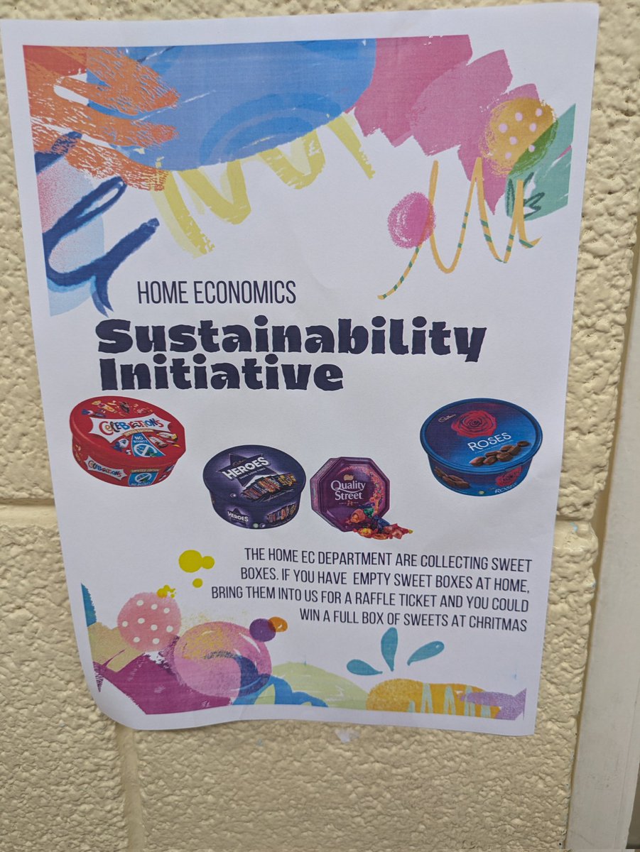 green_cmco's tweet photo. Great to see this creative cross-curricular sustainability initiative in action — collecting and reusing sweet boxes! 🌍💚 Sustainability is part of so much of what we do here in @colmhuirecoed https://t.co/yzd3NuUcdV