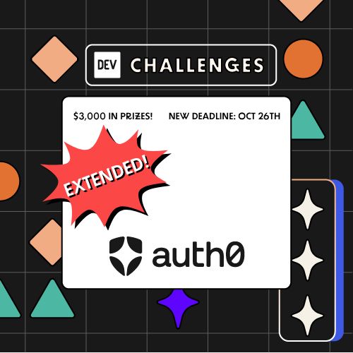 ThePracticalDev's tweet image. The @Auth0 for AI Agents Challenge has been extended!
You now have until October 26th to build with AI Agents with Auth0's authentication and security features.
We can't wait to see what you all build. Good luck and happy coding!
#auth0challenge #ai #security