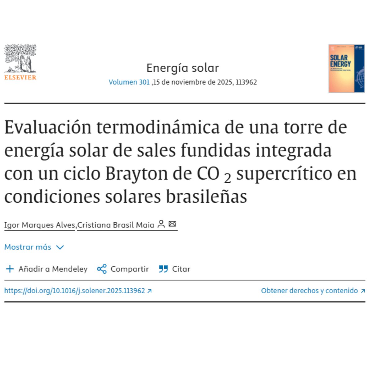 Asociación de Concentración Solar de Potencia tweet media