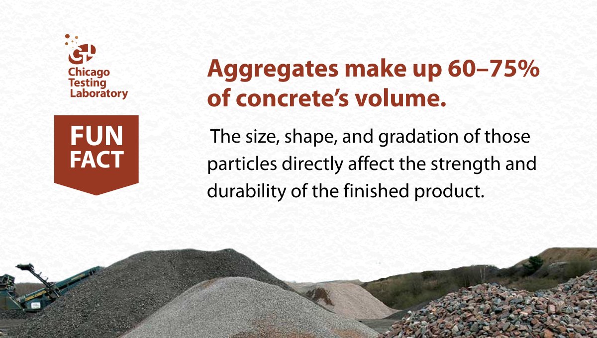 CHITestingLab's tweet image. Small stones; big impact.
This is one of the reasons testing is so vital: we need to ensure the aggregate size, shape, and gradation is correct for the intended use.
Did YOU know this?
#ChicagoTestingLab #CTL #AggregateTesting #MaterialsMatter #ConstructionSupport
