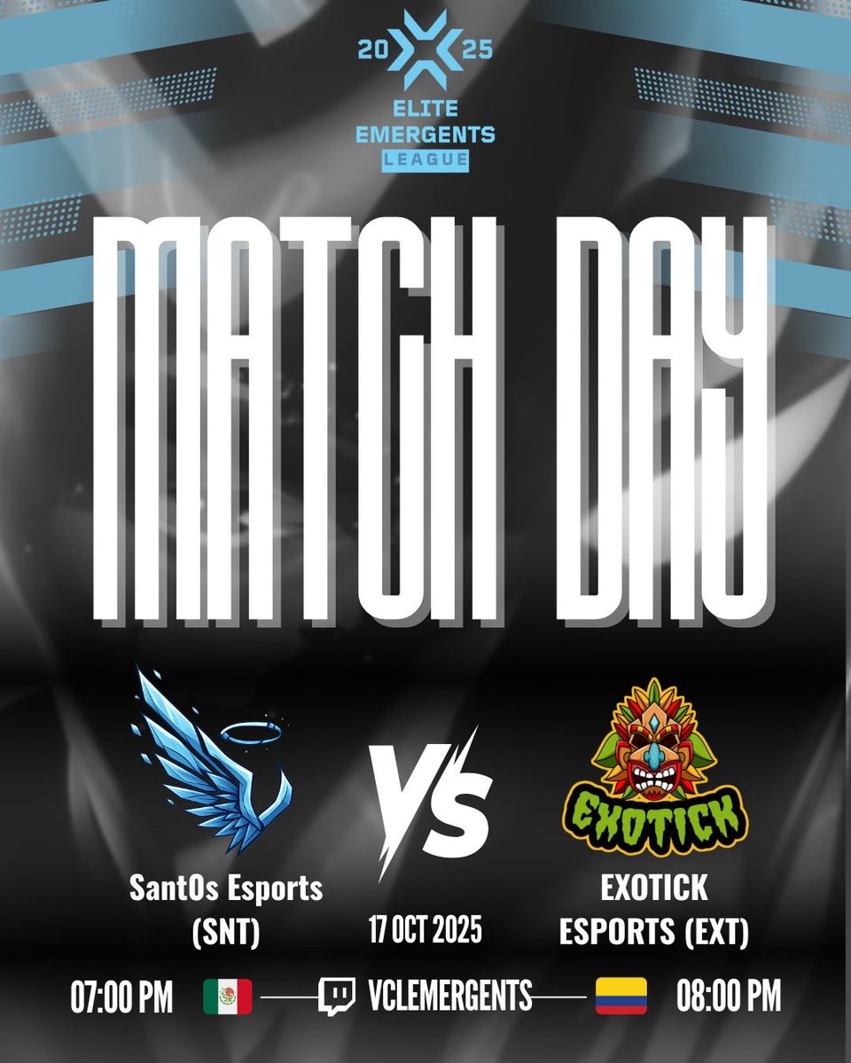¡Segunda cita en la arena! ⚔️🔥

Sant0s Esports vuelve al servidor para su 2️⃣do partido en la <a href="/vclemergents/">EMERGENTS</a>.
Rival: EXOTICK Esports (EXT).
Llegamos con el aprendizaje del debut y el hambre intacta. Hoy se juega con cabeza, reflejos y 💙.