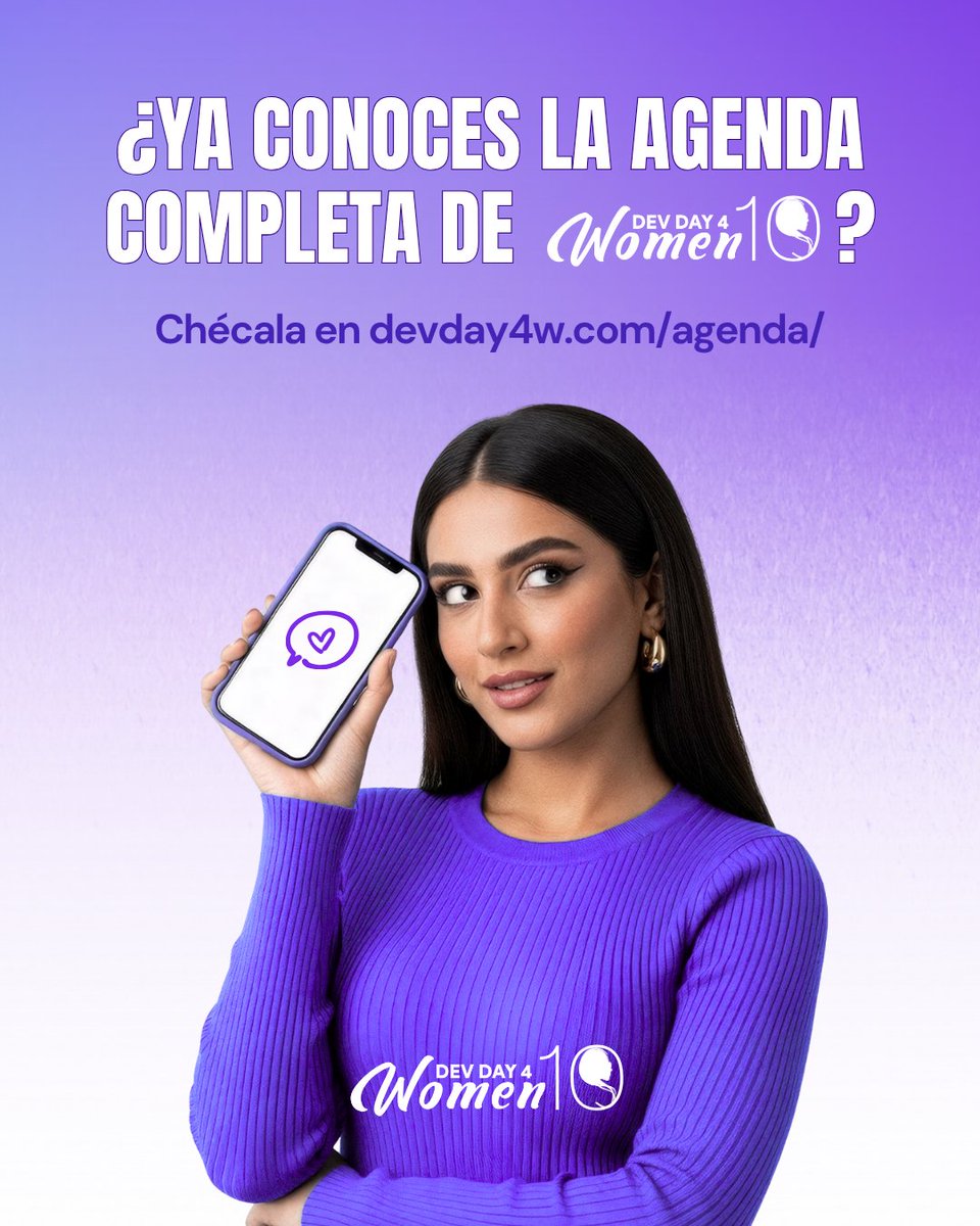 Code4DEI's tweet image. ¡La espera terminó!
Ya puedes consultar la agenda completa de #DevDay4Women 2025, el evento que celebra 10 años impulsando a mujeres en tecnología.
devday4w.com/agenda/