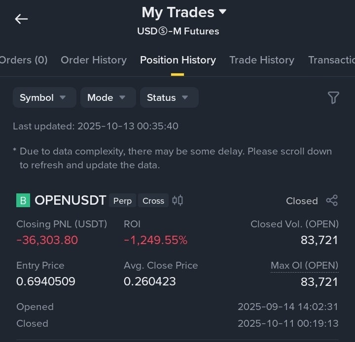 انا ايضا 
مثلما حصل معي تماما لكني خسرت 100% من الاصول بسبب رفض الاغلاق من الخادم
يمكنكم التأكد من كلامي ID 377756376
<a href="/BinanceHelpDesk/">Binance Customer Support</a> <a href="/binance/">Binance</a>