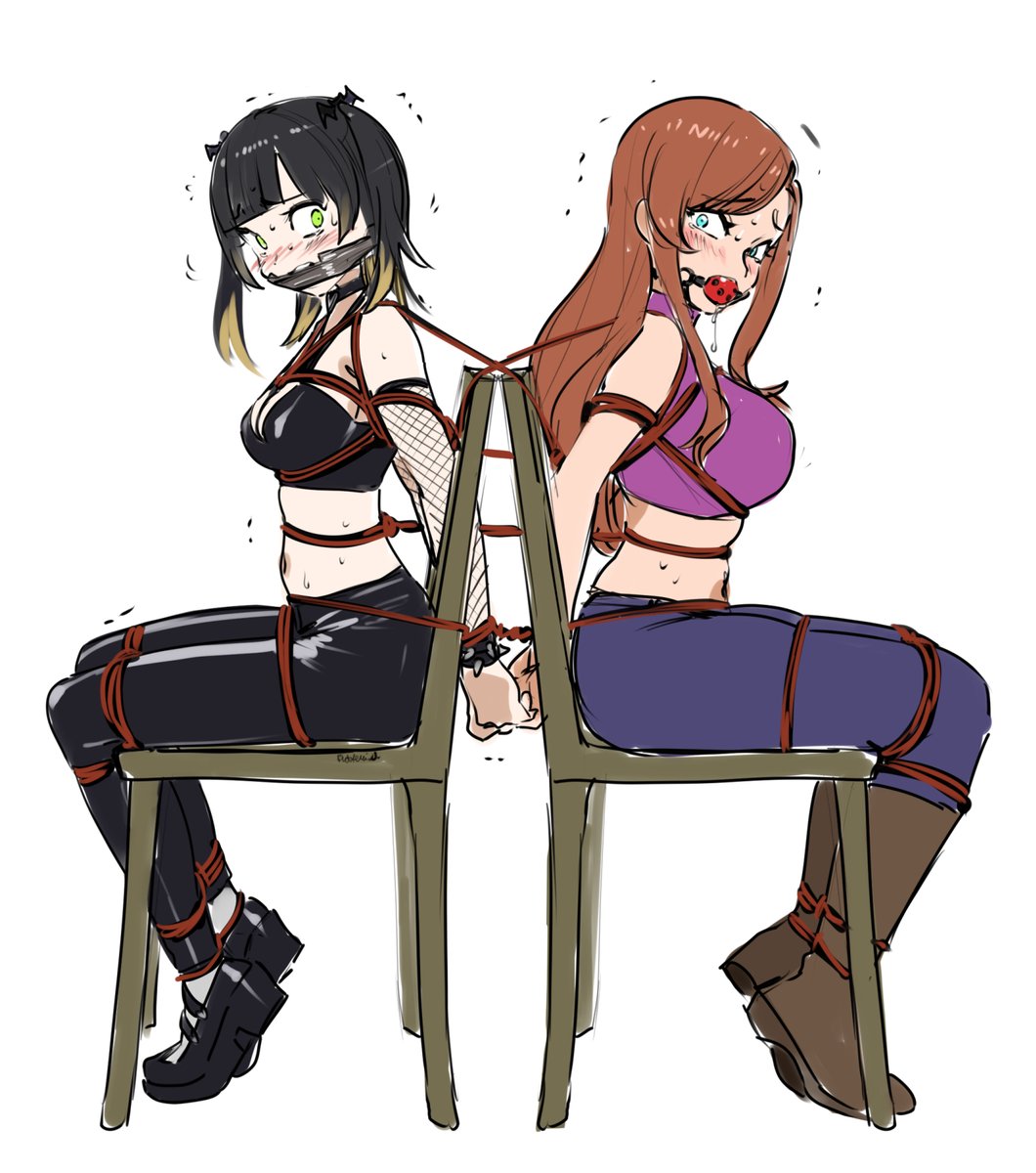 Mido and Lauren can only comfort each other, waiting to see what the captors have in store for them 😰

Thank you all for 4k followers! 💞I love seeing how much people enjoy my posts! 🥲

Lauren belongs to <a href="/Franky6614/">Franky66</a> 
Art was done by <a href="/EUDETENIS/">EUDETENISエウデテニス</a>