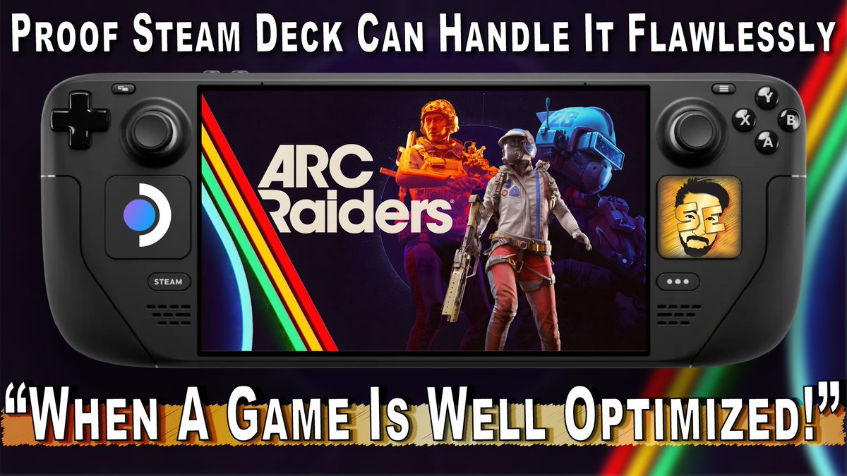 Solid_Esh's tweet photo. ARC Raiders Shines on Steam Deck

✅https://t.co/DTWGlA4dJW

#steamdeck #ArcRaiders https://t.co/LNzMdeYheU
