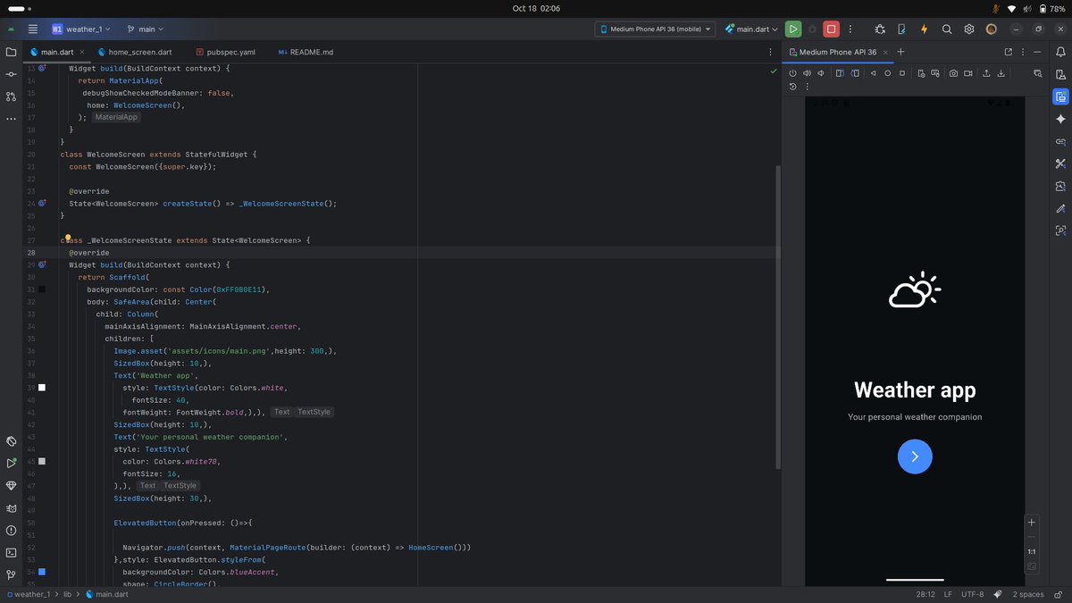 spectoraman's tweet image. Day 01 of code
> start making weather app using flutter
>push to github
>capturing some .cap files but didn't get key
(required high knowledge to understood this😌)
#flutterdev
#100daysofcode
#100daysofcodingchallenge