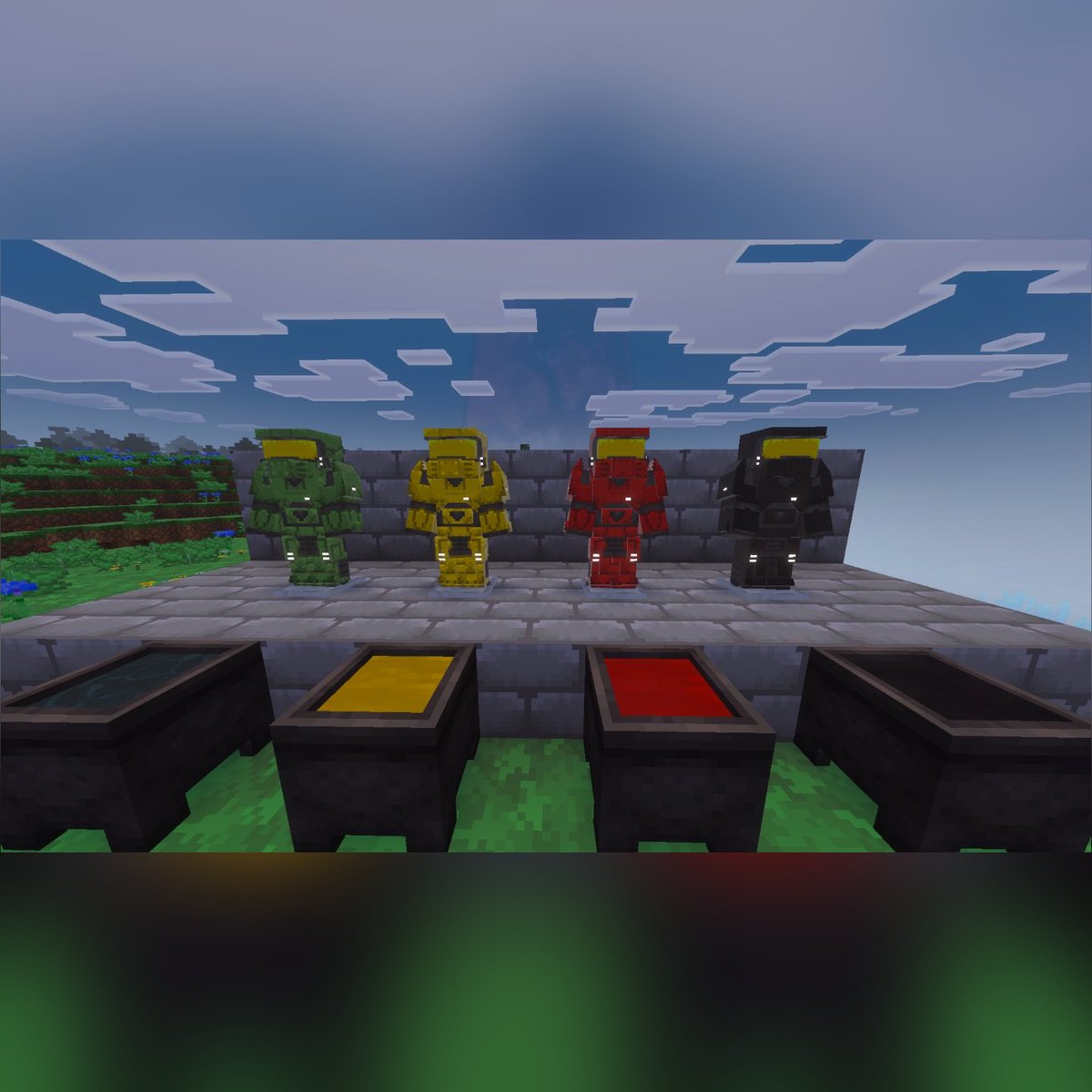 SERP_Zacek's tweet photo. #Spartan #MarkV armors for #SERPhaloBE
#Minecraft #Halo #addon #mod #Blockbench #pixelart https://t.co/uqIxToNa1z
