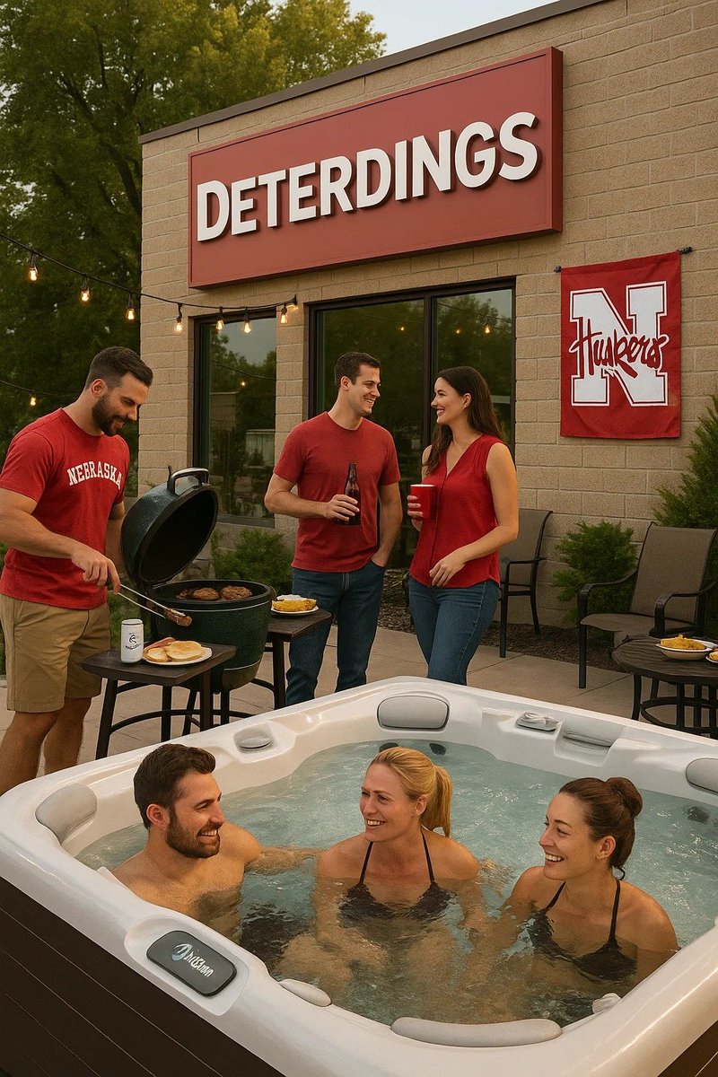 🏐🏈 It’s Husker game time! 🏐🏈
Get your backyard game-day ready with Deterdings — your one-stop shop for patio fun!
Fire up the grill with our top seasonings and BBQs, relax in a hot tub with an outdoor TV, or elevate your setup with the Big Green Egg!
 Go Big Red!