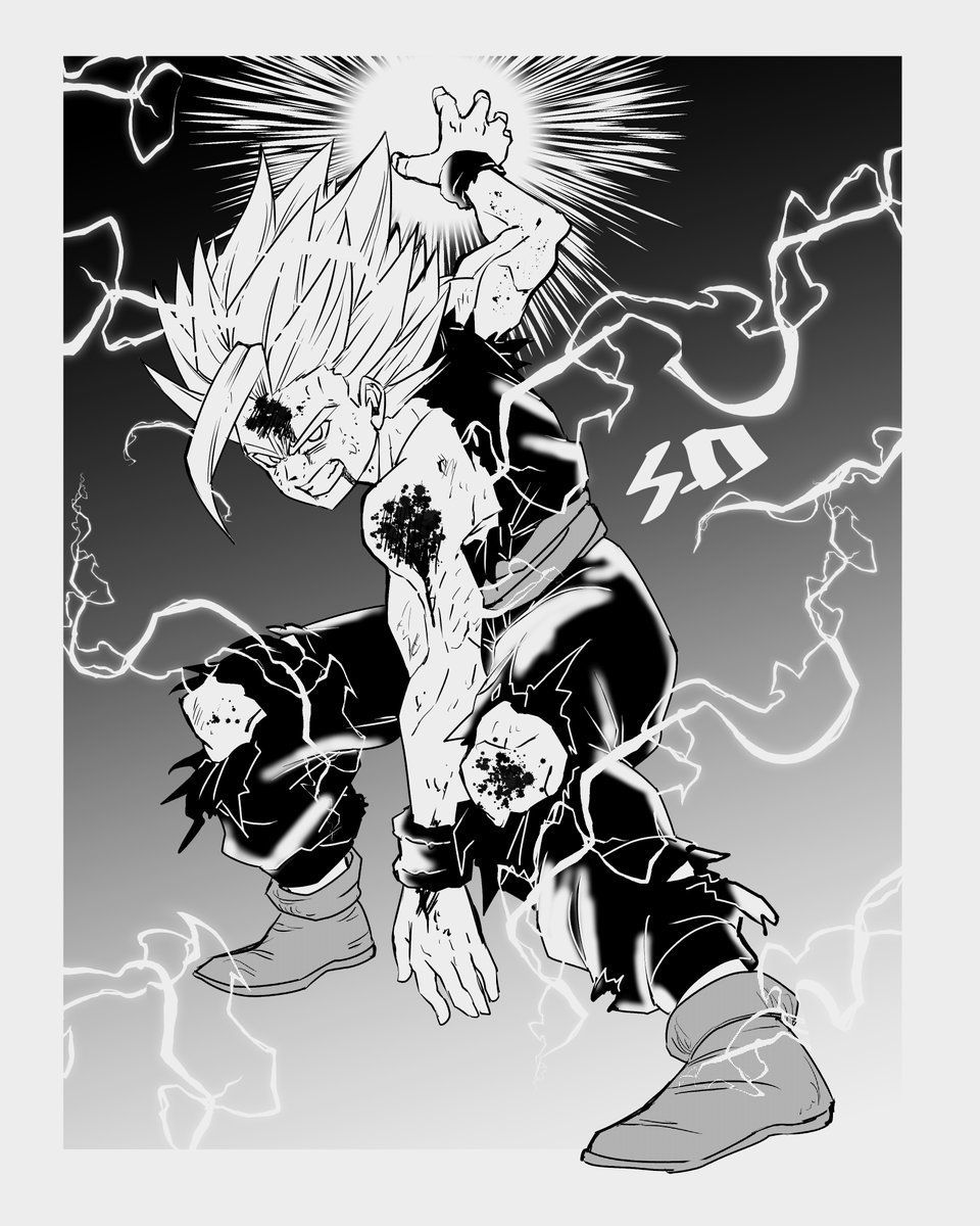 ShiroSaeki94's tweet photo. Seguimos con Gohan es su mejor momento (para mi) XD
#manga #anime #fanart #dbz #Gohan #songohan #gohanssj2 #kamehameha #ink #inktober #inktober2025 #digitalart #Digital #digitaldrawing #shirookami #shirosaeki https://t.co/pFlY3fD7In